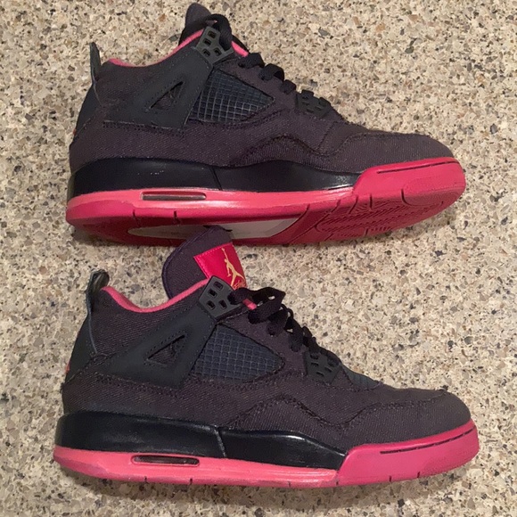 Nike Jordan 4 Retro Denim 2016 GS (487724-408) Grade School Size 6.5Y (8 women) - Picture 3 of 10